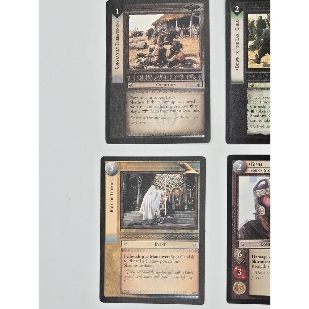 Lord of the Rings The Two Towers Trading Card Game Booster‎ Pack- Opened